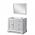 36'' Vanity in White with White Culture Marble Top and 1 large mirror