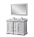48'' Vanity in White with White Culture Marble Top
