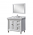 36" Vanity in White with White Culture Marble Top