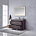 48" Single Sink Bath Vanity in North Carolina Oak with Grey Composite Integral Square Sink Top