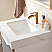 24" Single Sink Bath Vanity in Grey with White Sintered Stone Top