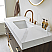 48" Single Sink Bath Vanity in Dark Walnut with White Sintered Stone Top