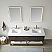 72" Double Sink Bath Vanity in Dark Walnut with White Sintered Stone Top