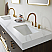 72" Double Sink Bath Vanity in Dark Walnut with White Sintered Stone Top