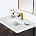 36" Single Sink Bath Vanity in Weathering Walnut with White Composite Grain Countertop