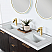 72" Double Sink Bath Vanity in Weathering Walnut with White Composite Grain Countertop