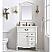 27" Antique White Finish with Cream Marble Top and Matching Mirror Option
