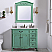 42" Mint Green Finish with Imperial White Marble Top with Mirror Options
