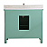 42" Mint Green Finish with Imperial White Marble Top with Mirror Options