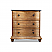 36" Handcrafted Natural Pine Solid Wood Single Vanity with Natural Blue Stone Top