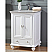 Adelina 25" White Finish Powder Room Bathroom Sink Vanity with 4 Color Options