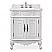 Adelina 30" Antique White Finish Bathroom Sink Vanity with Imperial White Marble Countertop