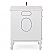 Adelina 30" Antique White Finish Bathroom Sink Vanity with Imperial White Marble Countertop