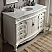 Adelina 33" Antique White Traditional Style Single Bathroom Sink Vanity with White Marble Countertop