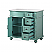 Adelina 36" Mint Green Traditional Style Single Sink Bathroom Vanity with White Carrara Marble Countertop