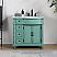 Adelina 36" Mint Green Traditional Style Single Sink Bathroom Vanity with White Carrara Marble Countertop