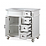 Adelina 36" White Traditional Style Single Sink Bathroom Vanity with White Carrara Marble Countertop