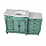 Adelina 56" Mint Green Traditional Style Single Sink Bathroom Vanity with White Carrara Marble Countertop