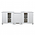 Adelina 90" Antique White Traditional Style Double Sink Bathroom Vanity with White Carrara Marble Countertop