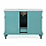Adelina 48" Mint Green Traditional Style Single Sink Bathroom Vanity with White Carrara Marble Countertop