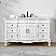 Adelina 60" White Traditional Style Single Sink Bathroom Vanity with White Carrara Marble Countertop
