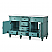 Adelina 60" Mint Green Traditional Style Double Sink Bathroom Vanity with White Carrara Marble Countertop