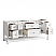 James Martin Breckenridge Collection 72" Double Vanity, Bright White With Countertops Options