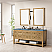 James Martin Breckenridge Collection 72" Double Vanity, Light Natural Oak With Countertops Options