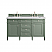James Martin Brittany Collection 60" Double Vanity, Smokey Celadon With Countertops Options