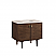 James Martin Amberly Collection 36" Single Vanity, Mid-Century Walnut With Countertops Options