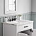 30" Single Sink Carrara White Marble Countertop Bath Vanity in Pure White with Faucet and Mirror Options