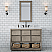 48" Single Sink Carrara White Marble Countertop Bath Vanity in Grey Oak with Faucet and Mirror Options