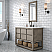 48" Single Sink Carrara White Marble Countertop Bath Vanity in Grey Oak with Faucet and Mirror Options