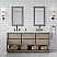 72" Double Sink Carrara White Marble Countertop Bath Vanity in Grey Oak with Faucet and Mirror Options