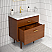 30" Integrated Ceramic Sink Top Vanity in Honey Walnut with Faucet Option