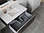 42" Wall-mount Bathroom Vanity with 3 Wood Finishes and 2 Countertop Options