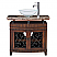 36" Adelina Unique Artturi Vessel Sink Bathroom Vanity Mahogany Finish