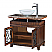 36" Adelina Unique Artturi Vessel Sink Bathroom Vanity Mahogany Finish