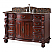 Adelina 50" Cherry Wood Bathroom Sink Vanity Baltic Brown Stone Top