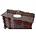 Adelina 60" Traditional Style Cherry Wood Bathroom Sink Vanity With Baltic Brown Top
