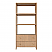 Two Drawer Etagere with Fluted Detail in Natural Oak