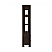 Two Drawer Etagere with Fluted Detail in Dark Espresso Oak