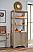 Etagere with Two Door Fluted Cabinet in Light Cerused Oak