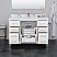 48" Single Bathroom Vanity in White with Countertop and Hardware Options
