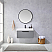 36" Single Sink Bath Vanity in Grey with White One-Piece Composite Stone Sink Top