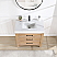 36in. Free-standing Single Bathroom Vanity in Fir Wood Brown with Composite top in Lightning White