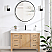48in. Free-standing Single Bathroom Vanity in Fir Wood Brown with Composite top in Lightning White