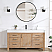 60in. Free-standing Single Bathroom Vanity in Fir Wood Brown with Composite top in Lightning White