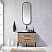 36" Single Sink Bath Vanity in North American Oak with Black Sintered Stone Top with Concrete Sink