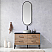48" Single Sink Bath Vanity in North American Oak with Black Sintered Stone Top with Concrete Circle Sink
